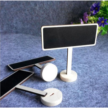 10pcs Wood Blackboard Rectangle Price Display Writing Board Bulletin Board Stick Stand Holder DIY Message Stand Chalkboard