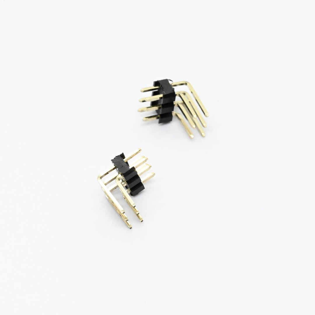 PHER04B-06-G0-D-0600-0300+2.54mm Pin Header Dual Row Angle Reverse Type（6）