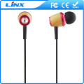 Wooden Bass Sports Earphone Game Earphone With Microphone
