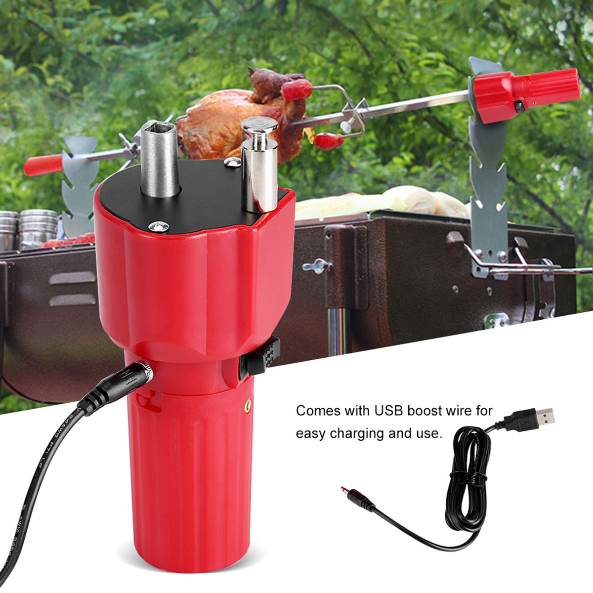 DC 5V Electric Grill BBQ Barbecue Roast Motor Rotisserie Rotator Battery Operated Camping Picnic High Quality Electric BBQ Motor
