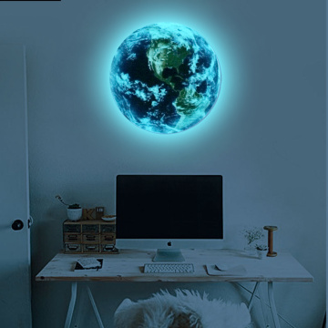 Luminous Earth Moon Wall Stickers For Kids Rooms Bedroom Decoration Wall Sticker Home Decor Living Room Glow In The Dark Stars