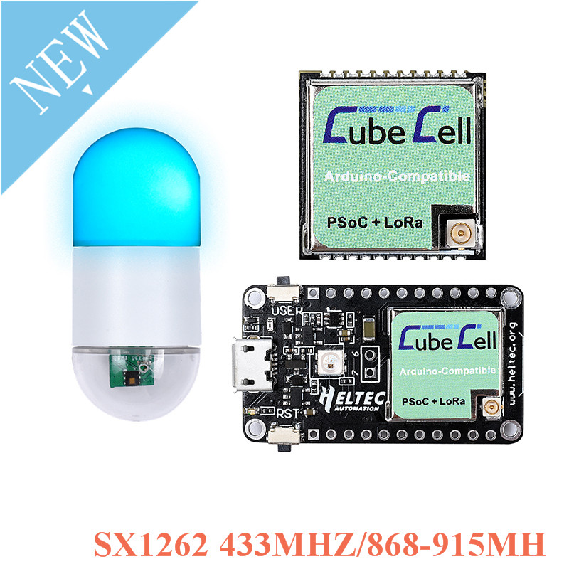 ASR6501 SX1262 LoRaWAN Development Board Adapter CubeCell Sensor Module ASR650x Wifi 868MHZ 915MHZ 433MHZ For Arduino LoRa Node