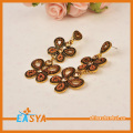 Hot Sell Jewelry Crystal Beads Double Butterfly Drop Earrings