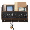 Wall Letter Organizer with Chalkboard-Surface and Key-Hooks