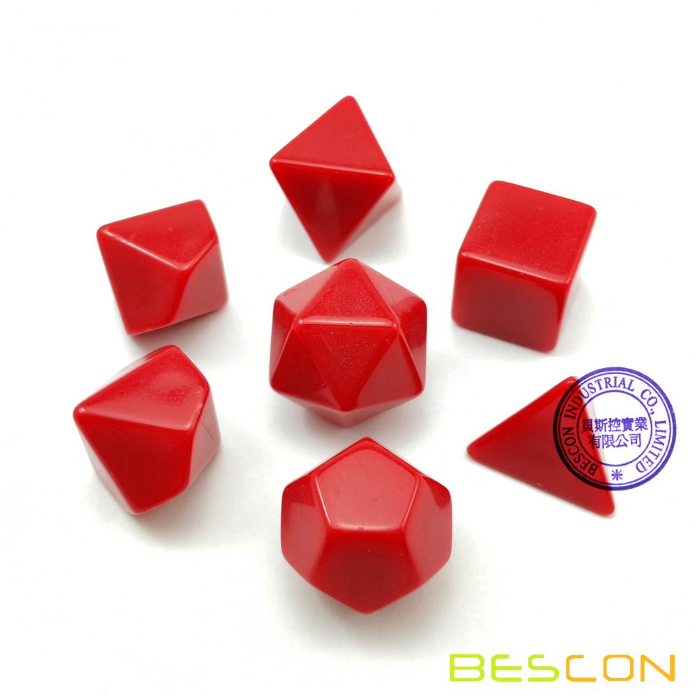 Blank Polyhedron Dice Set Of 7 1