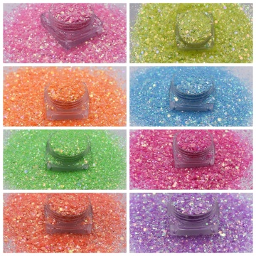 Glitter Mix Splarkly Sequins Flake Acrylic Manicure Paillettes Ultrathin Face Body Glitters for Nail Art Decoration DIY Crafting