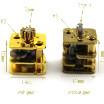 1pc hight quanlity 0.5 modulus metal Micro copper change speed gear box and reduction gearbox for the robot motor Rated