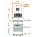 AODEYI Thermostatic Valve Spool Copper Faucet Cartridge Bath Mixer Tap Shower Mixing Valve Adjust The Mixing Water Temperature