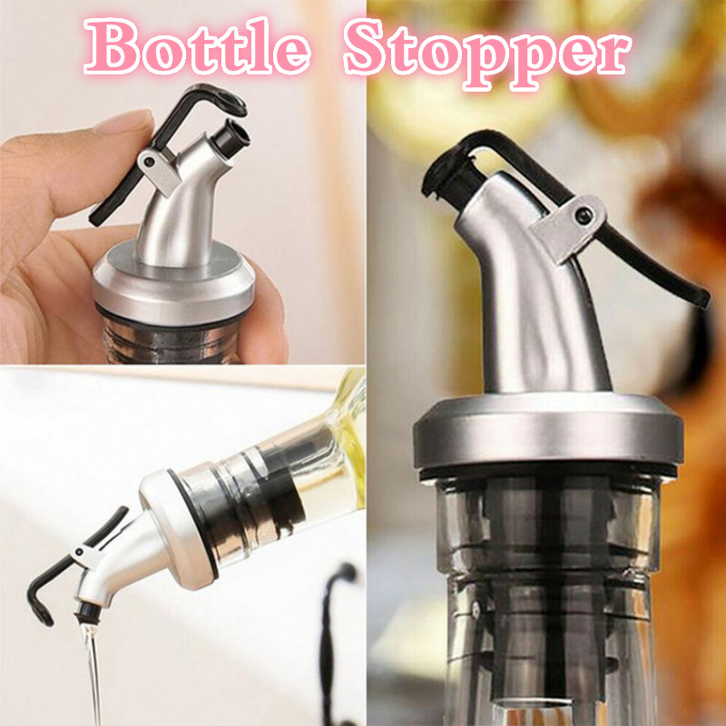 3pcs Wine Pourers Liquor Dispenser Olive Oil Sprayer Rubber Flip Top Red Wine Drink Stopper Home Kitchen Tools Bar Accessories