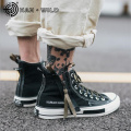 High Top Sneakers Men Designer Do Old Dirty Shoes Fashion High Upper Male Canvas Shoes Zipper Sneakers Outdoor Skate Shoes