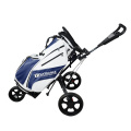 Golf Push Cart Lightweight 3 Wheels Foldable Golf Club Push Pull Cart Trolley Golf Pull Cart