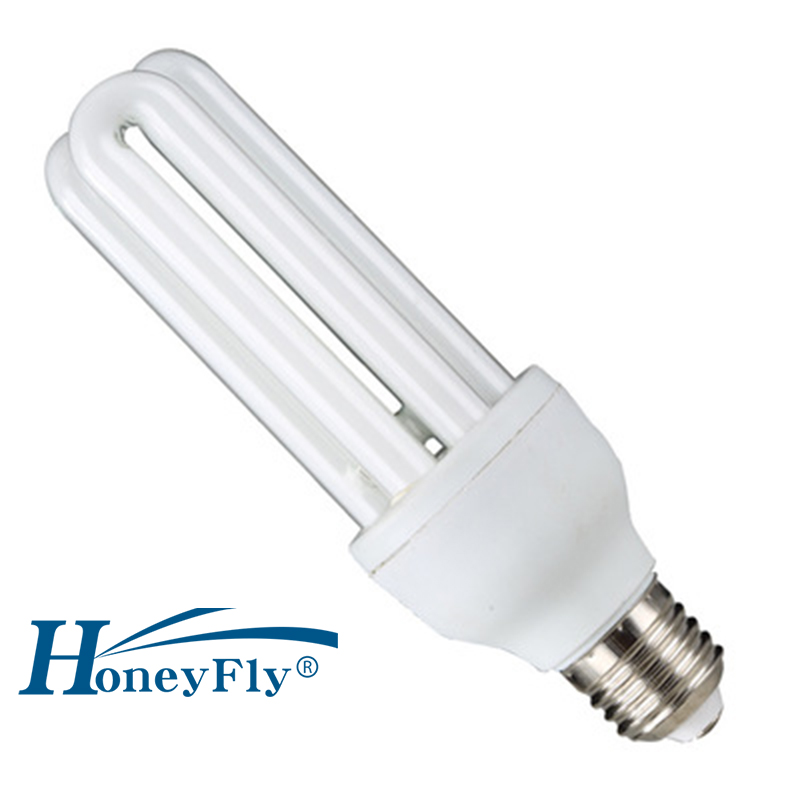 HoneyFly 3U Tube Energy Saving Lamp AC220-240V 15W/20W E27 U Shape Fluorescent Light Bulb Home Lighting