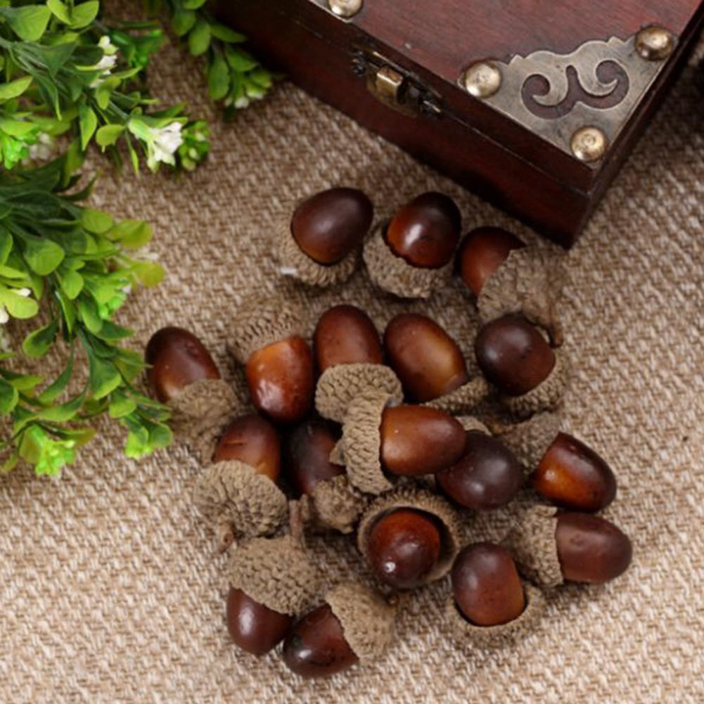 20PCS Simulation Acorn Mini Foam Pine Nuts Christmas Tree Decoration Wedding Scene Decoration Shooting Props Dropshipping