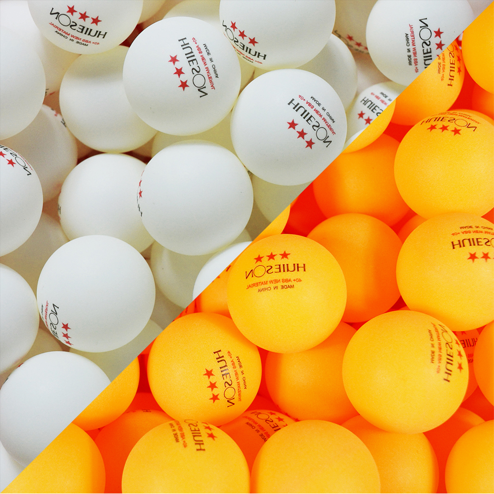 Huieson 3 Star 40+ 2.8g Table Tennis Balls 50 100 Pcs New Material ABS Plastic Ping Pong Balls Table Tennis Training Balls