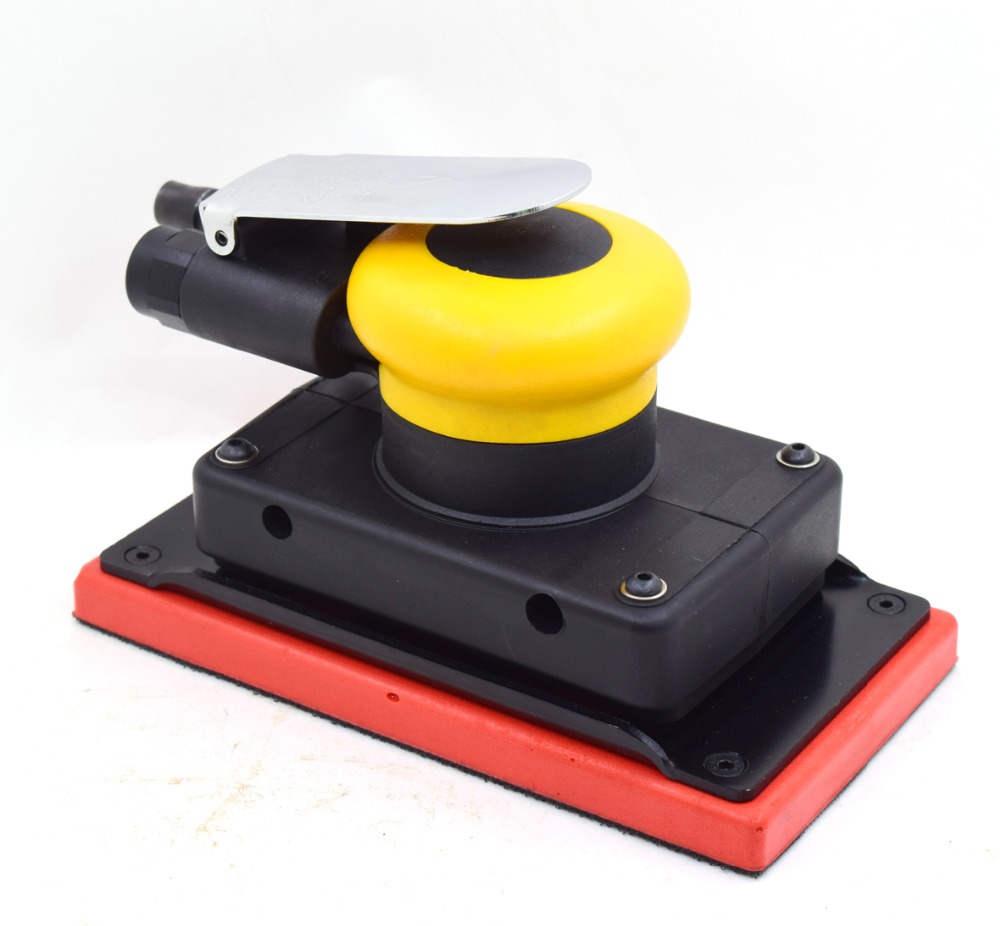 Pneumatic Orbital Rectangular Sander Square Air Sander Pad Grinder Polisher Sanding Tool Jitterbug Sanders