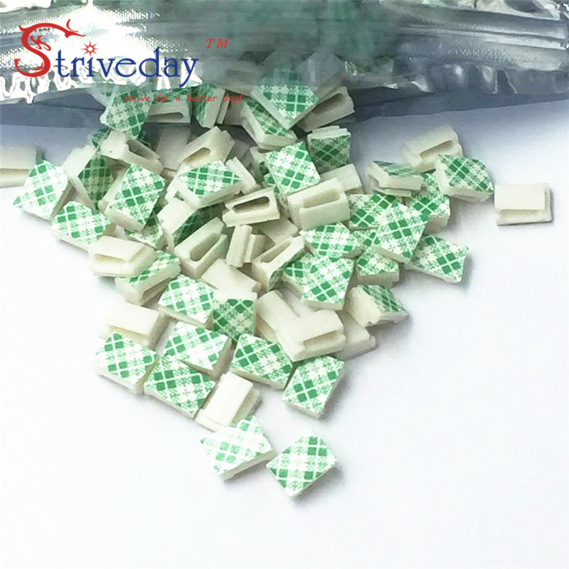 100pcs/lot Car line card fixed line folder driving recorder wiring deduction 3M adhesive fixed line wiring card DIY
