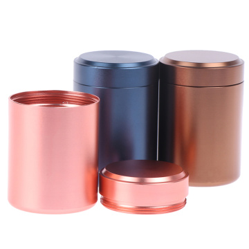 1 PC 65*45mm Metal Aluminum Sealed Cans Portable Travel Tea Airtight Smell Proof Container Stash Jar