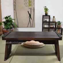 wood japanese style tea table corner coffee table