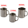 Portable Mug Cup Double Wall Travel Tumbler Coffee Mug Tea Cup Double Walled 1pc 220ml 300ml 400ml Stainless Steel
