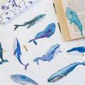 30 pcs/set Whale Fish Paper Bookmark Stationery Bookmarks Book Holder Message Card School Reading Supplies Papelaria