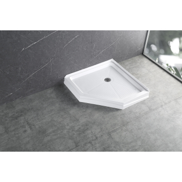 Diamond-shaped Corner Shower Tray