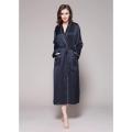 19 Momme Contra Trim And Full Length Women's Silk Robe Silky Kimono Bathrobe for Bride Bridesmaids Wedding Party Loungewear Long