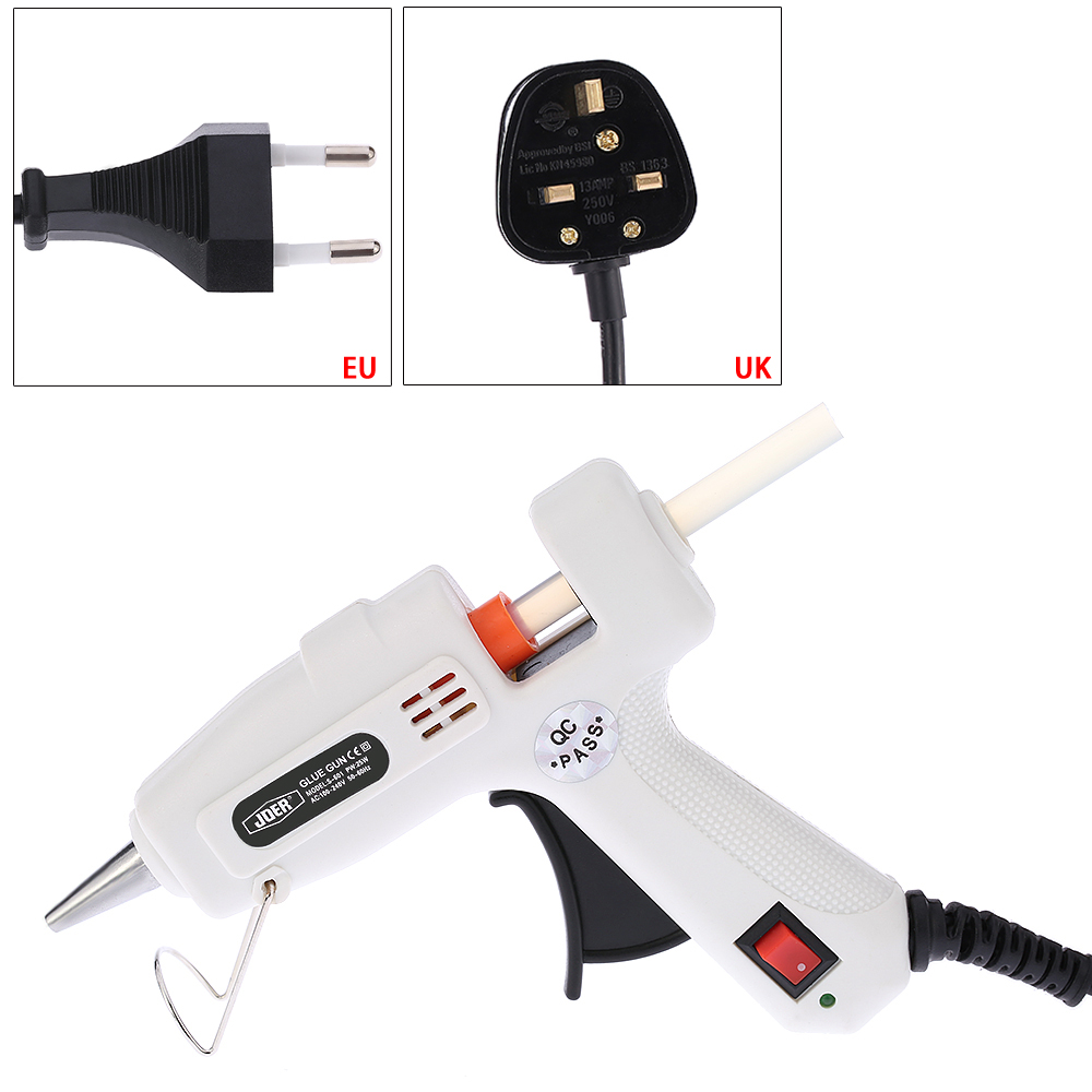 25W Professional Hot Melt Glue Gun Handy hot glue gun High Temp Heater + 50pcs Glue Sticks Heating Craft Repair power Tool