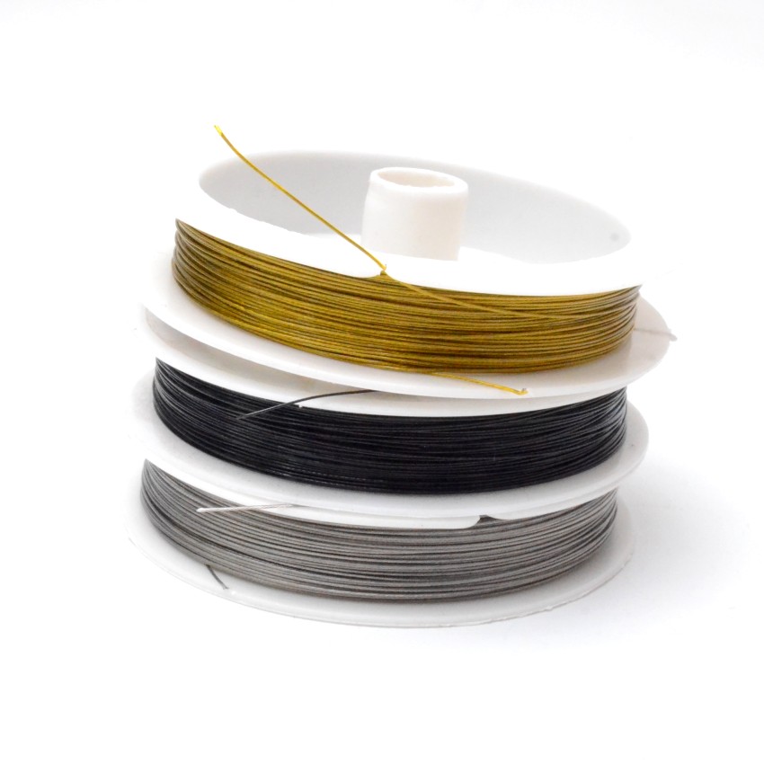 Colorfast Craft Beading Wire 0.3/0.38/0.45/0.5/0.6/0.8/1.0mm Coated Stainless Steel Wire Tiger Tail Handmade Jewelry Accessories