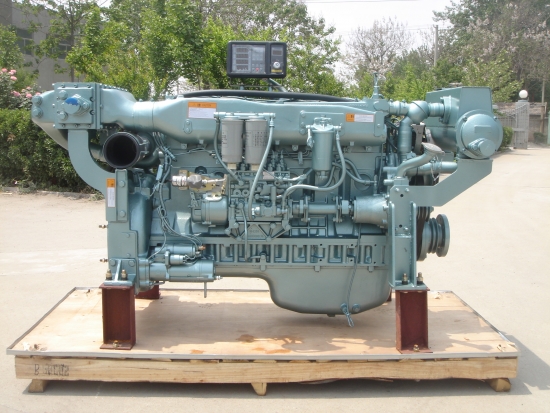 new 6 cylinders sinotruk wd615 marine engine