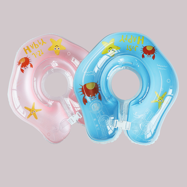  Inflatable baby swimming neck float ring kids float