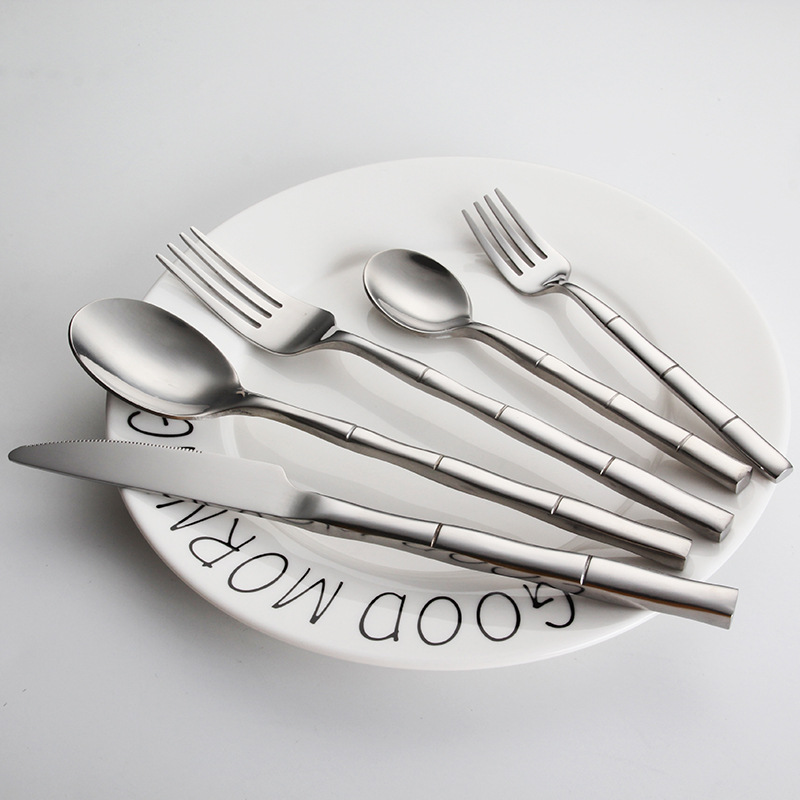 1 Pcs 304 Stainless Steel Cutlery Home Fork Spoon Knife Dinner Silverware Flatware Set Kitchen Accessories