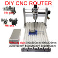 DIY 3060 3040 Mini CNC Router Frame Kit Metal Wood Router Lathe Engraving-Machine Spindle Power 400W 4 Axis 5 Axis for Carving