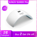 SUNUV SUN9X Plus 36W Ultraviolet UV LED Manicure Upgraded with LCD Display Nail Lamp for Gel Polish Nail Art