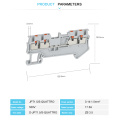 Din Rail Terminal Block PT 1.5-QUATTRO 4 Conductor Push In Spring Screwless Feed Through Wire Conductor 10pcs wire connector