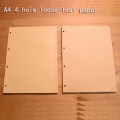 binder a4 4 holes loose-leaf kraft paper notebook yellow paper horizontal line inner page diary replacement core filler papers