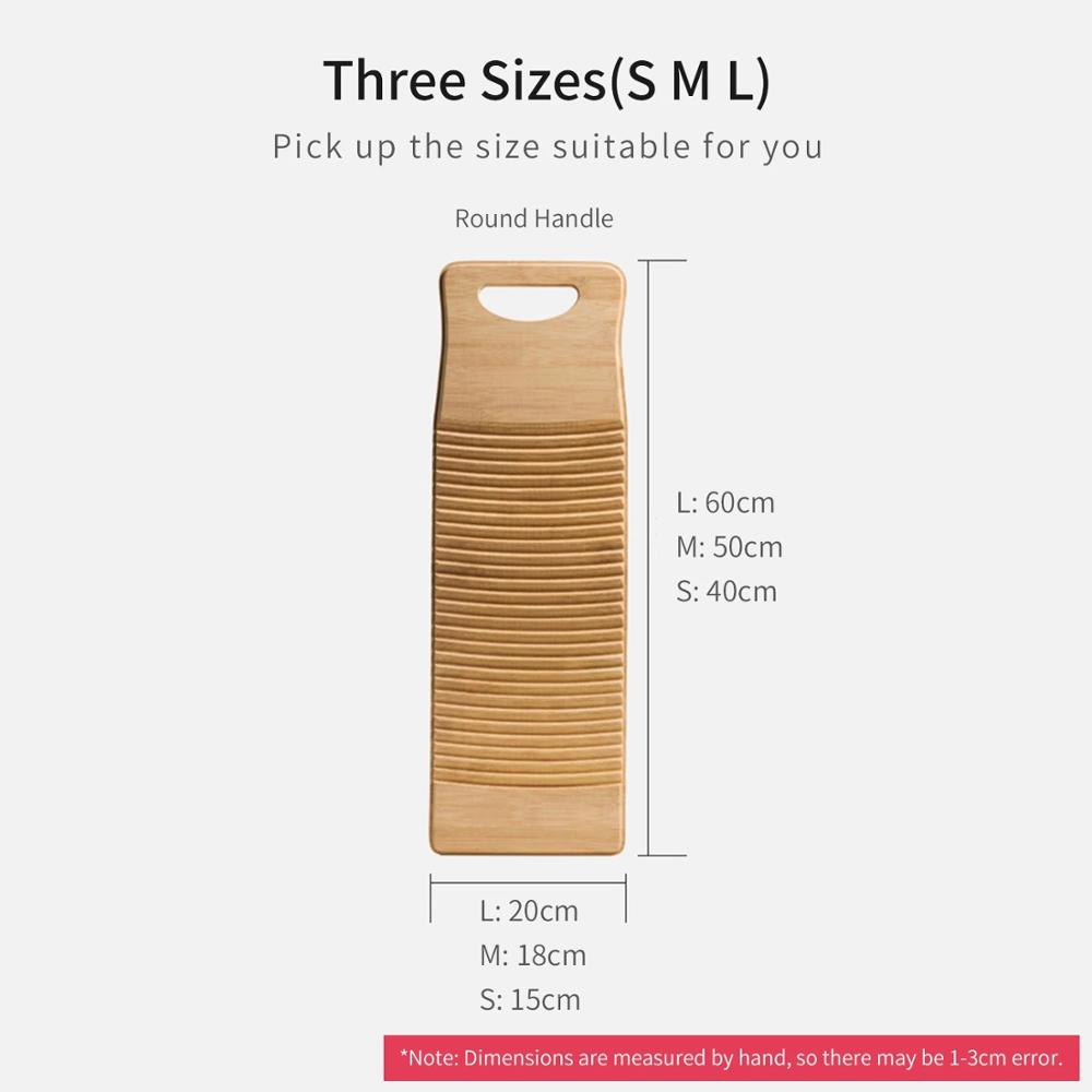 Wood Washboard Portable Scrubboard for Laundry Thicken Washing Laundry Board Clothes Cleaning Tools Antislip Laundry Accessories
