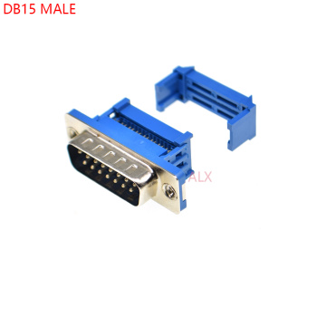 5PCS DIDC15 DB15 MALE serial port CONNECTOR IDC crimp Type D-Sub COM CONNECTORS 15pin plug 15p Adapter FOR ribbon cable wire