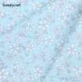 160*50cm Printed Pink Flora Cotton twill fabric Cotton clothing for DIY Sewing Quilting Fat Quarters For Baby&Child Bedding Set