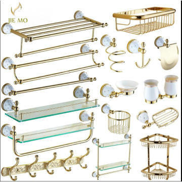 Brass & Diamond Bathroom Accessories Products Toilet Paper Holder ,Roll Holder,toilet brush holder bathroom hardware coat hook