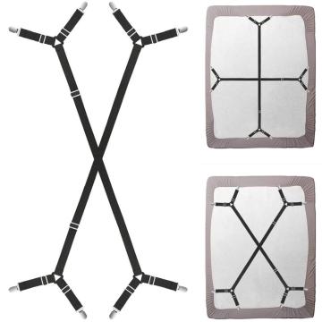 Fastener Mattress Cover Clips Adjustable Bed Fitted Sheet Straps Suspenders Grippers Home Textiles Organize Gadgets