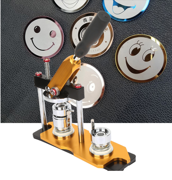 top quality 58mm(2.25") badge maker rotating button making machine button mold with 100pcs pin bage free paper cutter