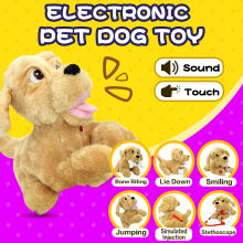 Sound Control Kids Plush Toy Sound Control Interactive Bark Electronic Toys Dog For Baby Gifts Electronic Robot Dog