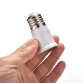 White E27 to E14 Base LED Light Lamp Bulb Adapter Converter Screw Socket