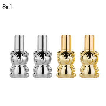 MUB- 8ml Mini Essential Oils Metal Roller Ball Glass Perfume Bottles Gold Cap No Line Traveler Empty Roll-On Refillable Bottles