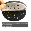 POLIWELL 1PC 6 Inch 150mm 53-Holes Soft Sponge Interface Pad Hook and Loop Backing Pad Protection Disc Polishing Abrasive Pads