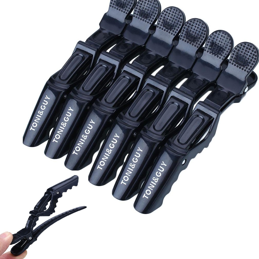 6Pcs/pack Plastic Hair Clips For Women Salon Matte Sectioning Clamp Hairdressing Grip Hairclip Set Hair Styling Tool