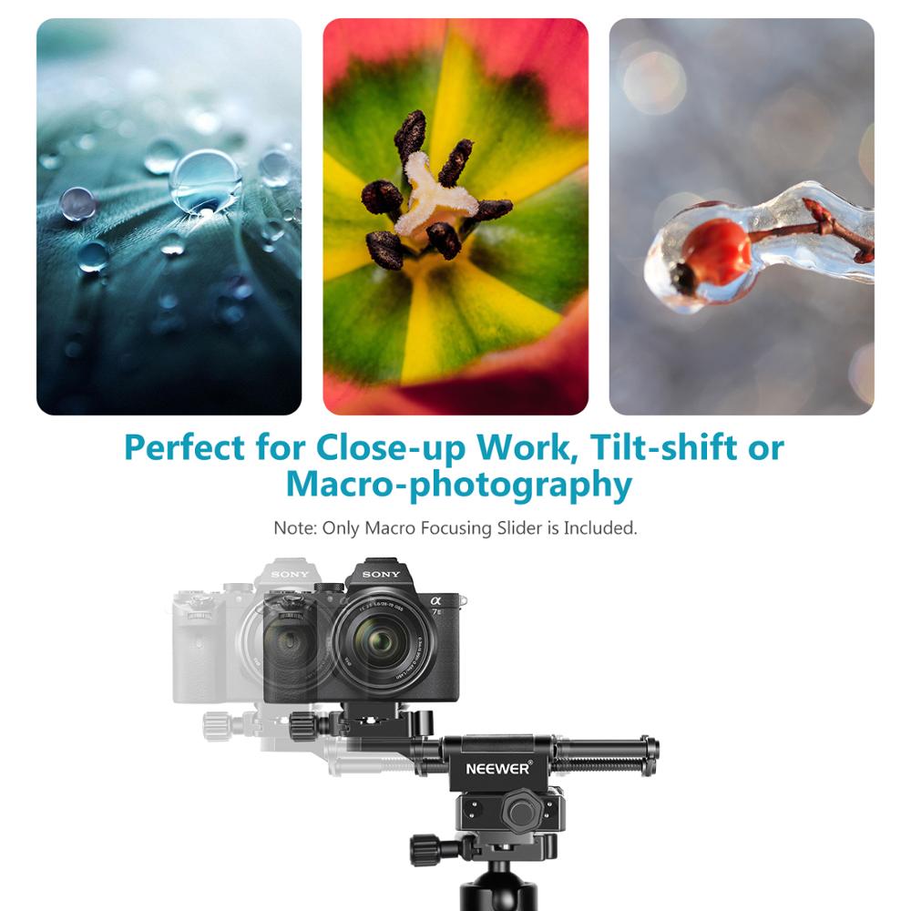 Neewer Pro 4-Way Macro Focusing Focus Rail Slider with 1/4-Inch Quick Shoe Plate For Canon Nikon Pentax Olympus Sony and Other