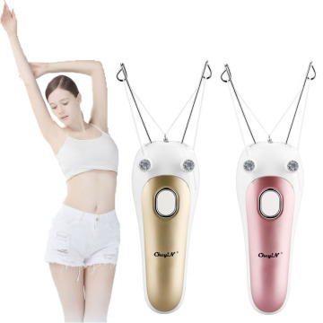 Painless Women Facial Defeatherer Rechargeable Cotton Thread Face Hair Remover Lady Epilator Professional Body Depilation Device