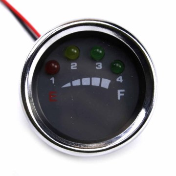 12 Volt Multi-Voltage LED Battery Meter/Gauge Indicator Battery display meter for Electric Solar, Boat,Golfcart, ATV, Forklift