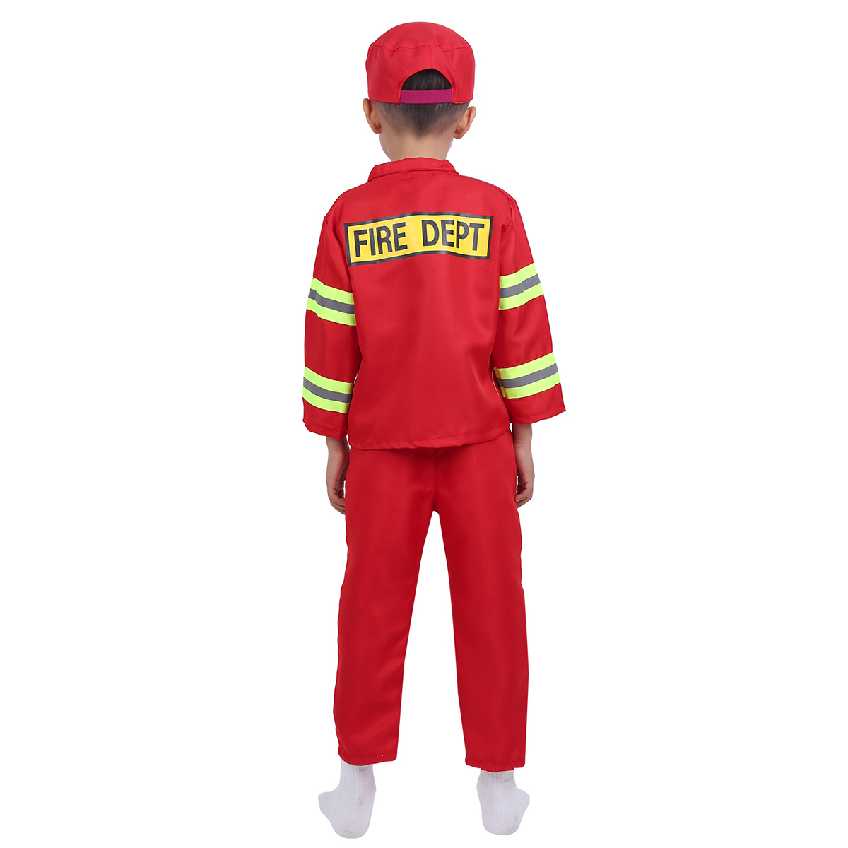 Kids New Year Christmas Gift Fireman Sam Costume for Kids Boys Girls Firefighter Cosplay Uniform Role-play Carnival Fancy Suit